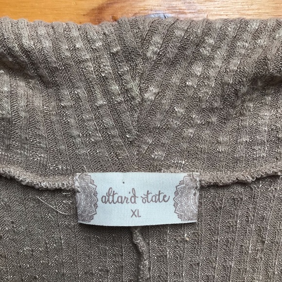 Altar’d State Beige Cowl Neck Sleeveless Top, XL - Picture 2 of 11